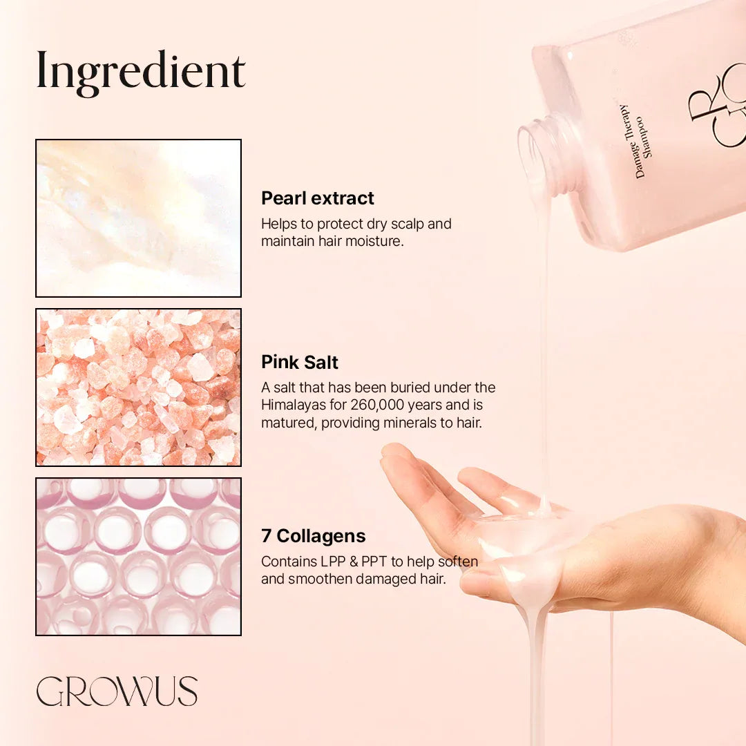 GROWUS | Damage Therapy Shampoo - 500ml - InternationalCosmetic