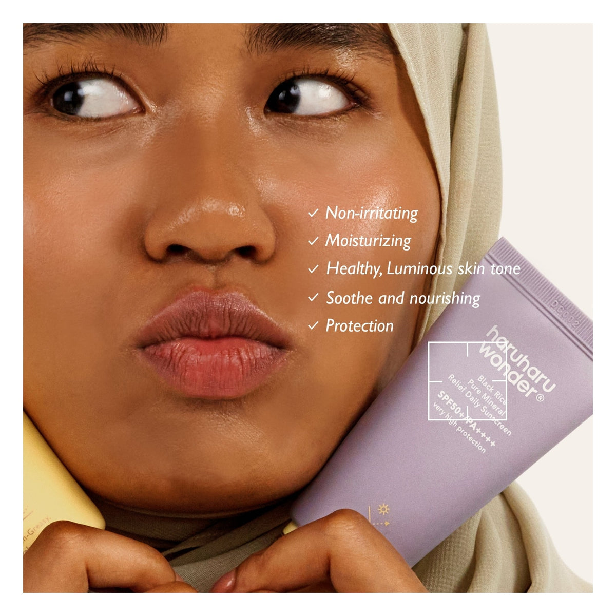 Black Rice Pure Mineral Relief Daily Sunscreen 50ml — imagen 3