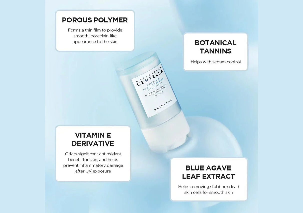 SKIN 1004 | Madagascar Centella Hyalu-Cica Silky-Fit Sun Stick SPF 50+