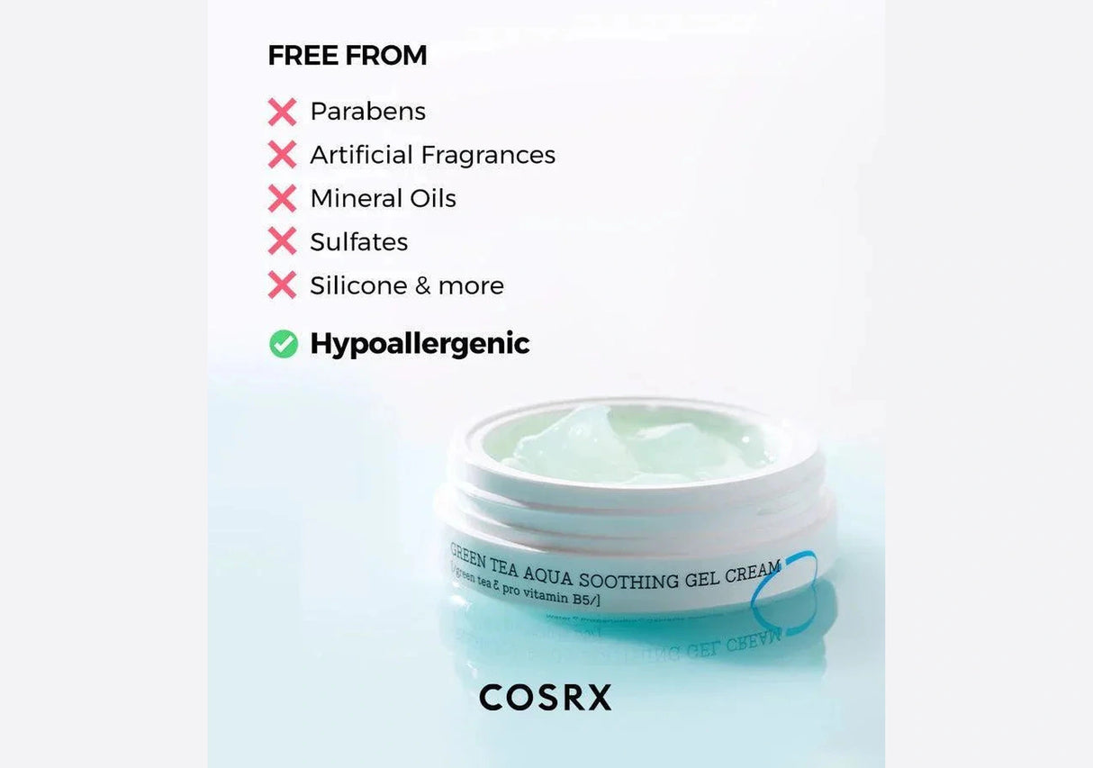 COSRX | Green Tea Aqua Soothing Gel Cream - 50ml - InternationalCosmetic