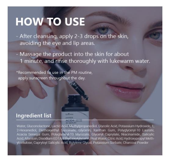 ISNTREE | Hyper Acid4 30 Serum AHA / BHA / PHA / LHA - 20ml