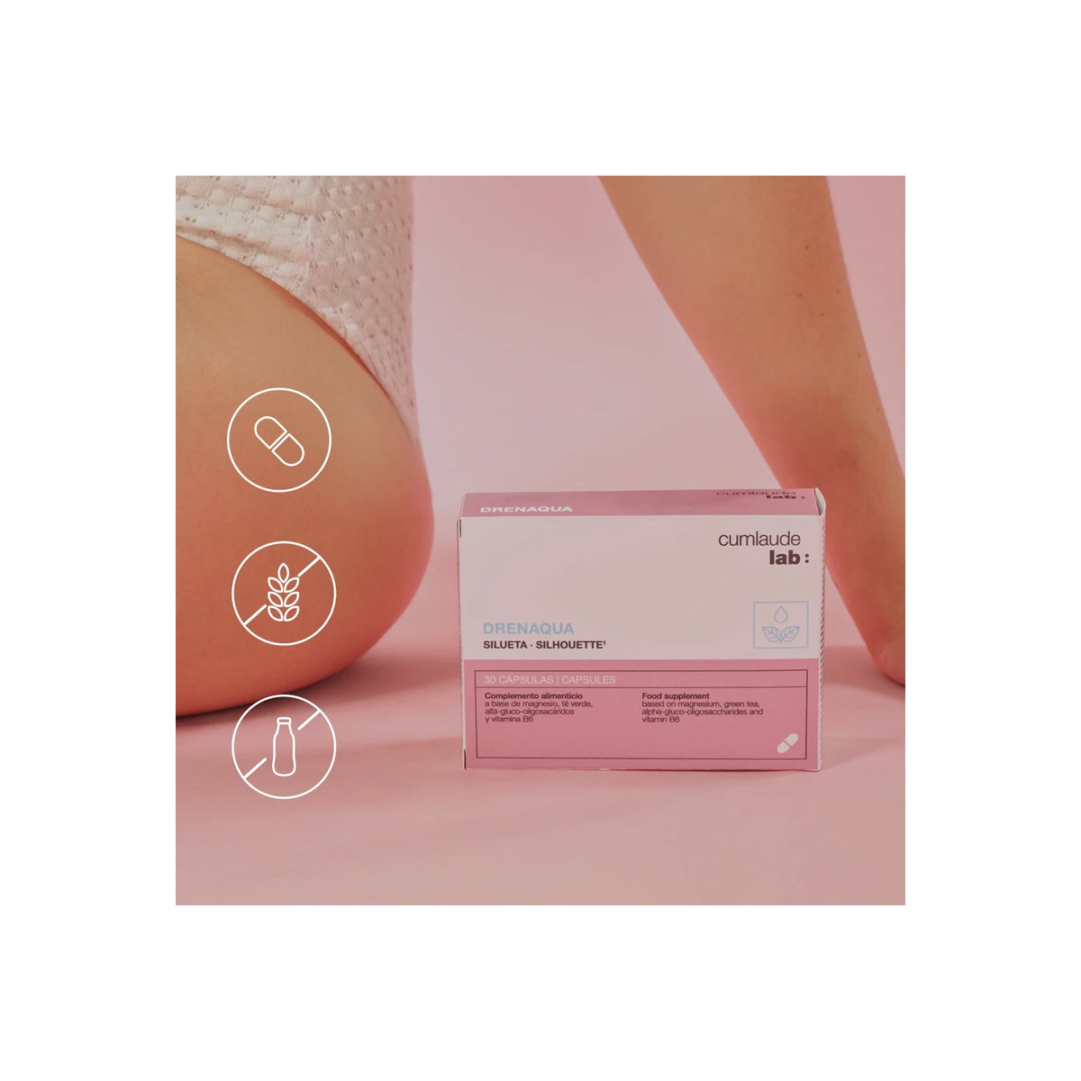 CUMLAUDE LAB | Drenaqua Cápsulas - 30ud · fotografía oficial 5