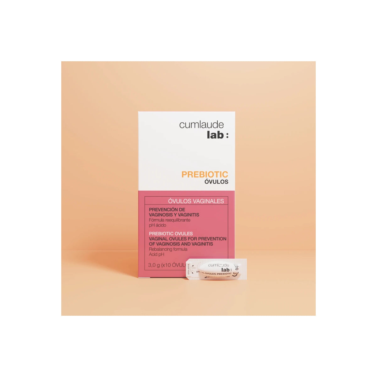 CUMLAUDE LAB | Ovulos Prebiotic - 10ud · fotografía oficial 2