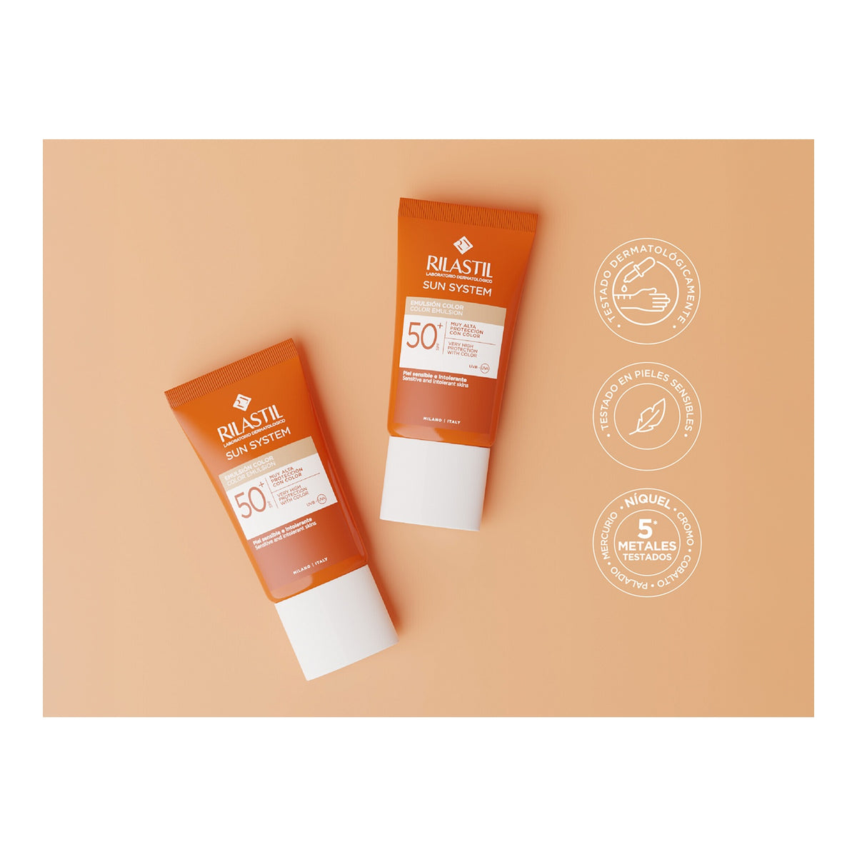 RILASTIL Sun System Emulsion Color SPF50+ 40 ml — color-2