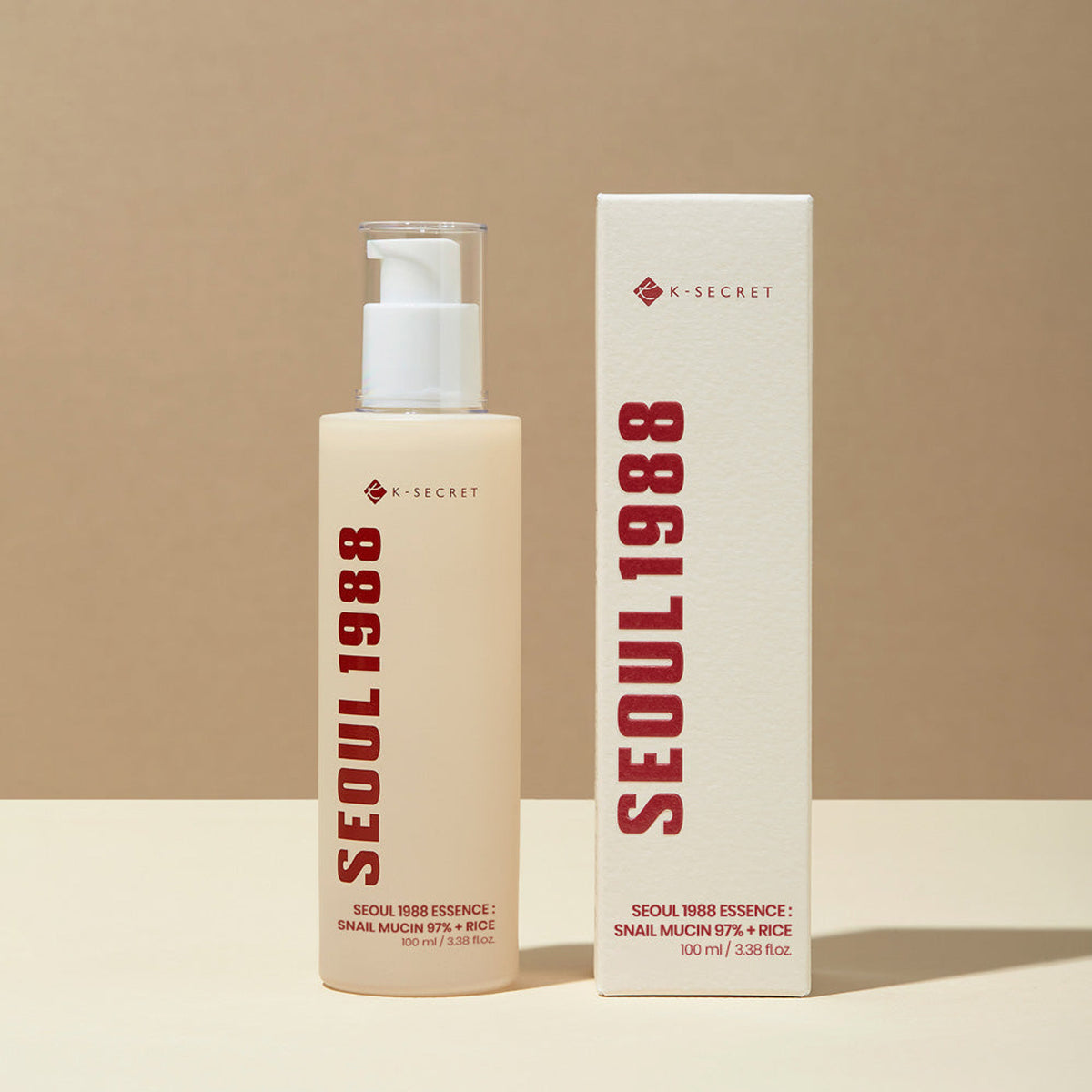 K-SECRET | Seoul 1988 Essence: Snail Mucin 97% + Rice - 100ml
