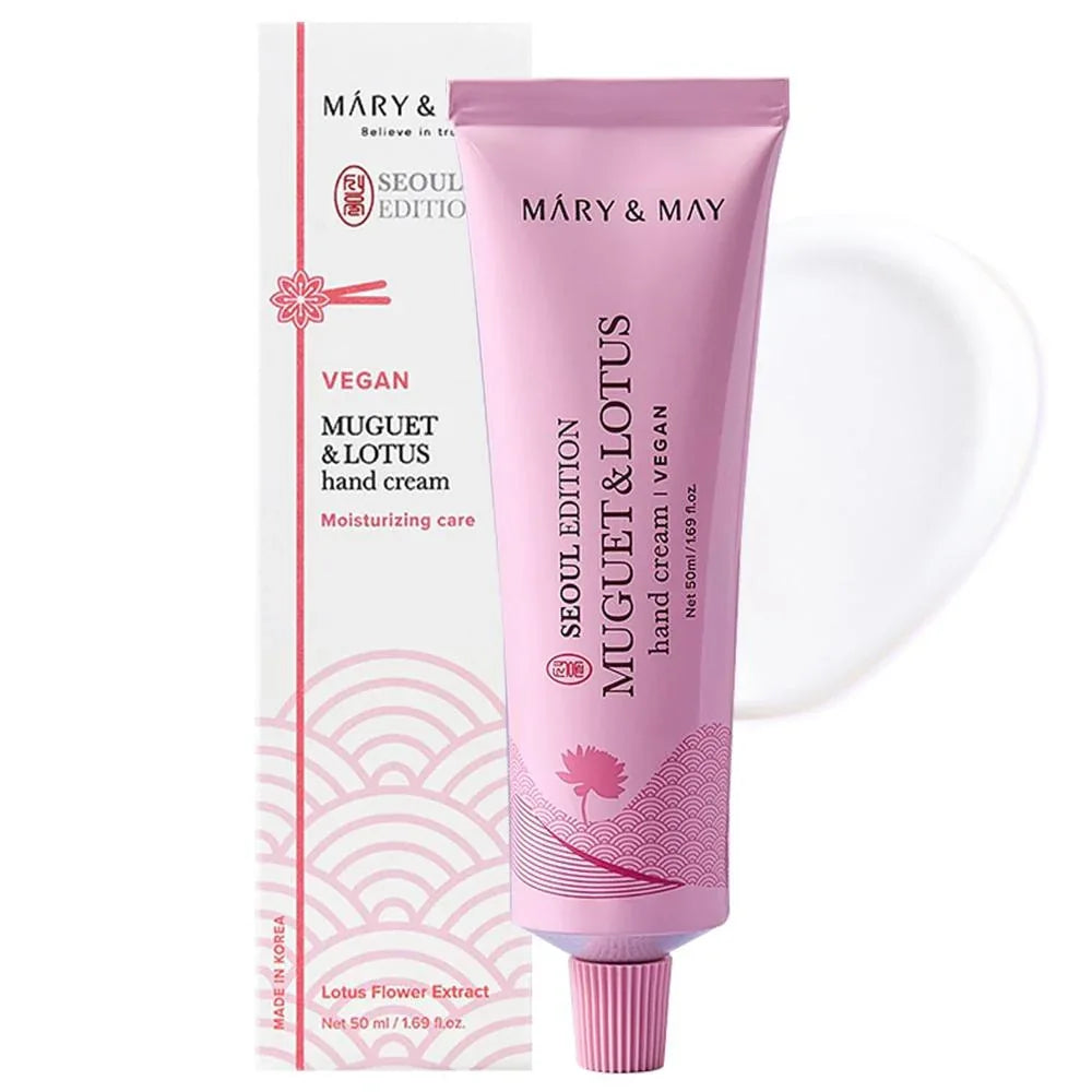 MARY & MAY | Seoul Edition Muguet & Lotus Hand Cream - 50 ml - InternationalCosmetic