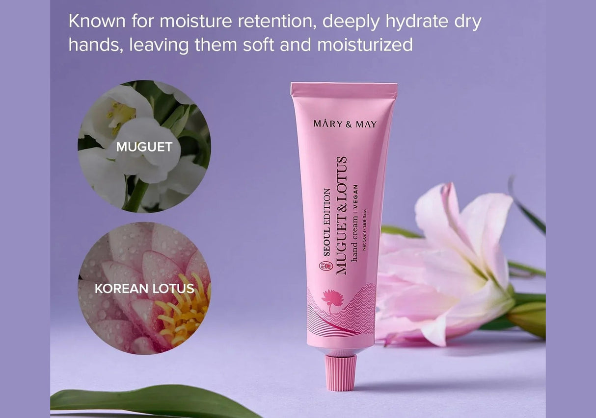 MARY & MAY | Seoul Edition Muguet & Lotus Hand Cream - 50 ml