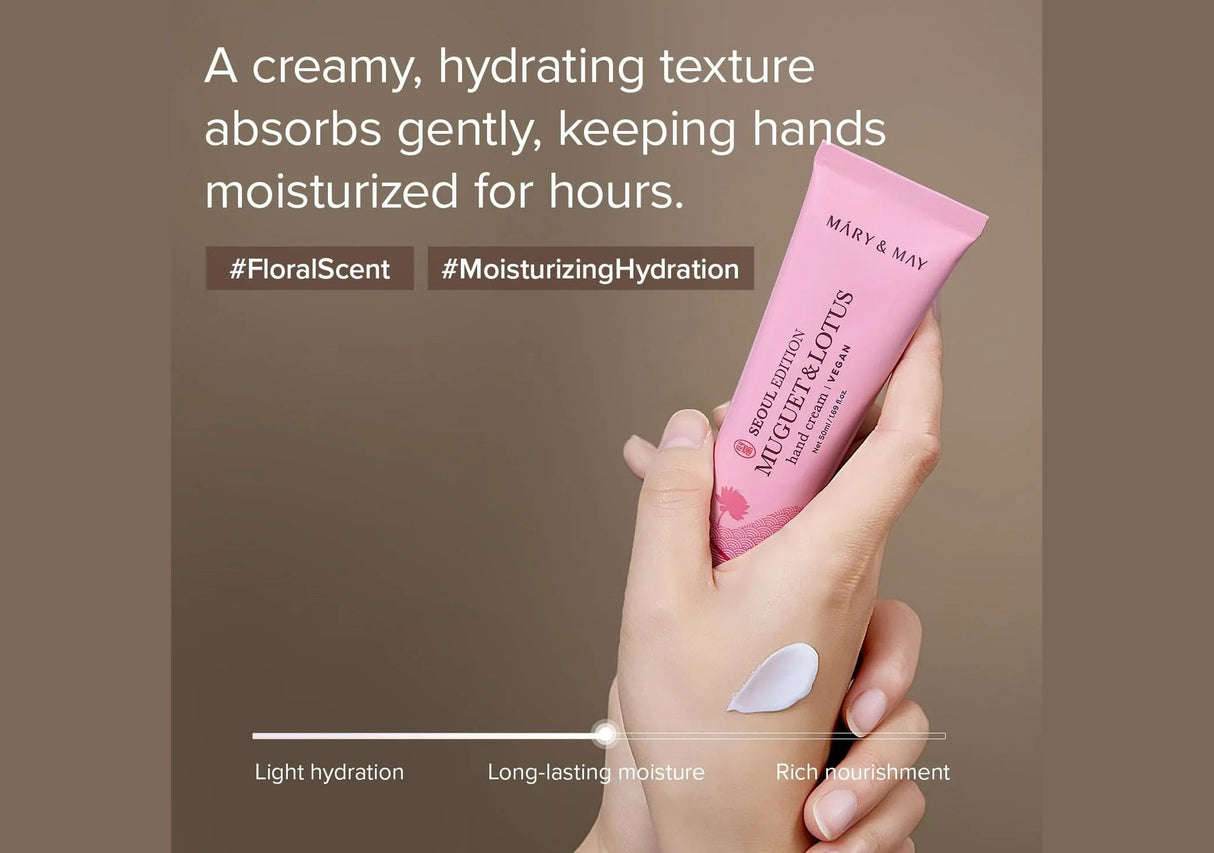 MARY & MAY | Seoul Edition Muguet & Lotus Hand Cream - 50 ml