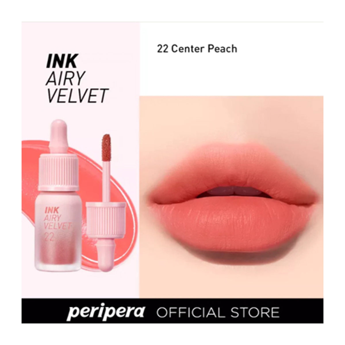 PERIPERA | Ink Airy Velvet 022 Center Peach - 4g