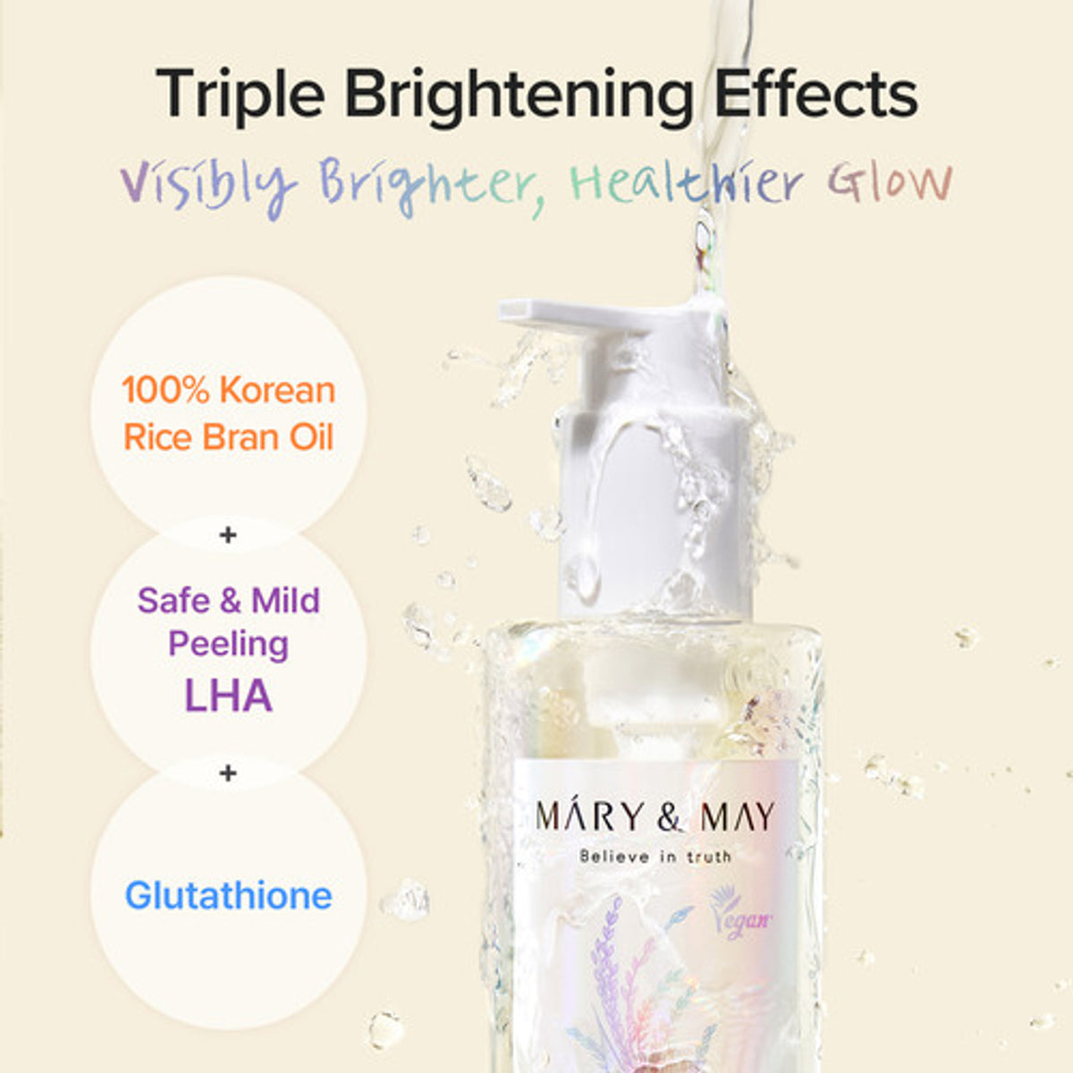 MARY & MAY | Rice Glutathione LHA Cleansing Oil - 200ml