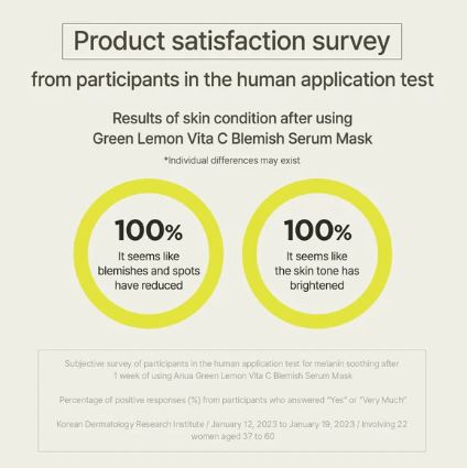 ANUA | Vitamin C Blemish Serum Mask - 1ud