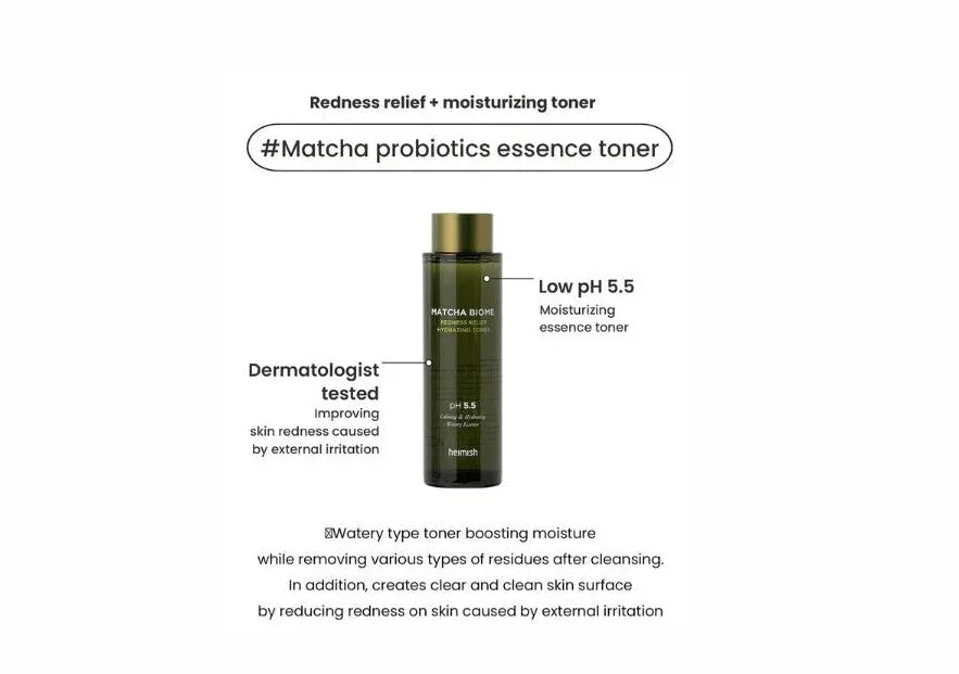HEIMISH | Matcha Biome Redness Relief Hydrating Toner - 150ml - InternationalCosmetic