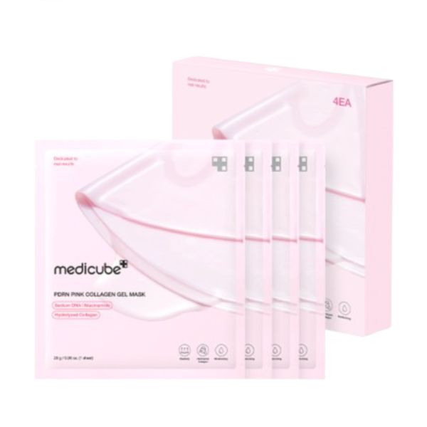 MEDICUBE | Salmon PDRN Pink Collagen Mask - 4 uds