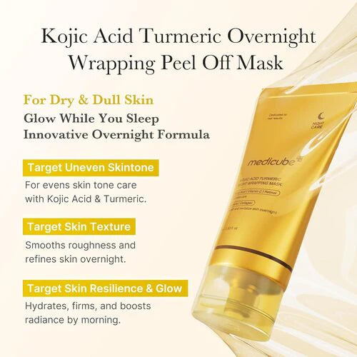 MEDICUBE | Kojic Acid Turmeric Night Wrapping Mask - 75ml
