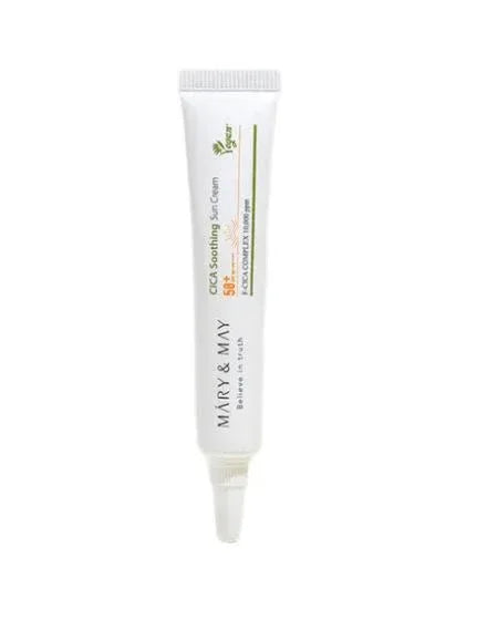 MARY & MAY | 🎁 Formato Viaje - Cica Soothing Sun Cream SPF50+ (100% off) - 12 ml - InternationalCosmetic
