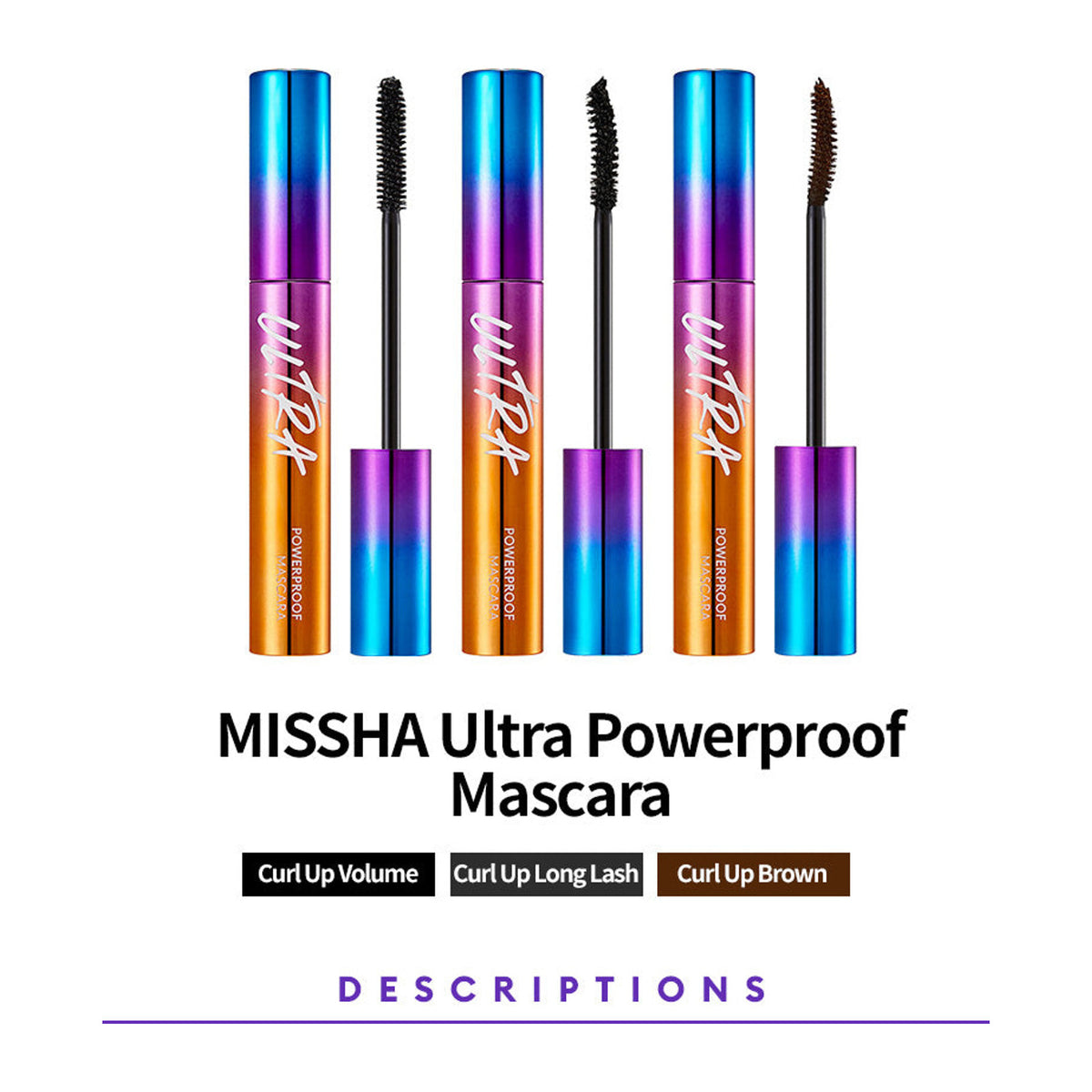 MISSHA | Ultra Powerproof Mascara Curl Up - 8g
