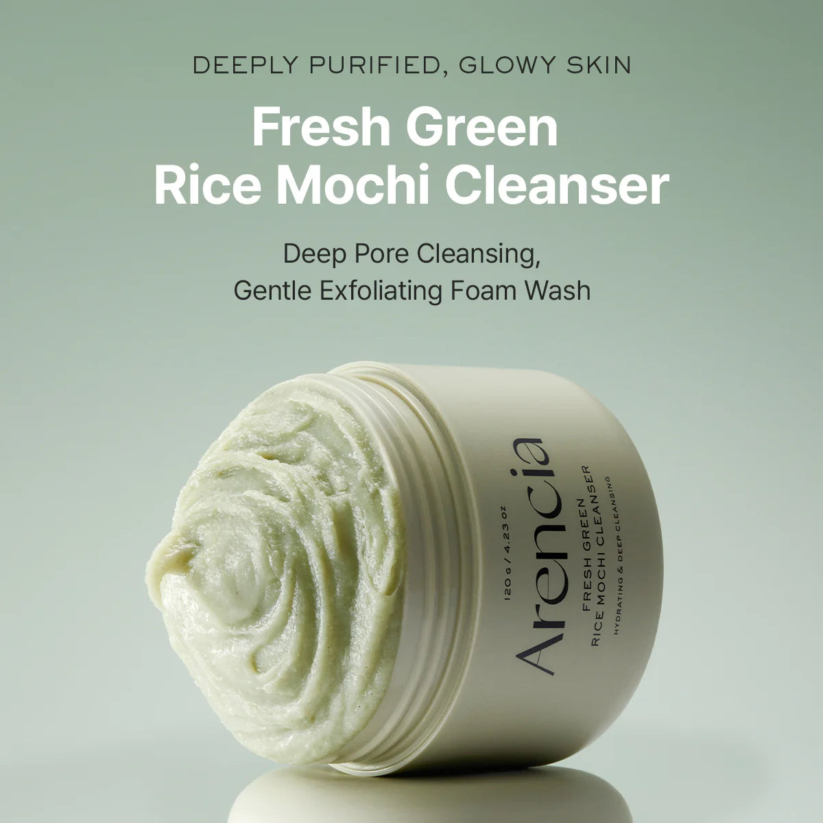ARENCIA | Fresh Green Rice Mochi Cleanser - 120ml