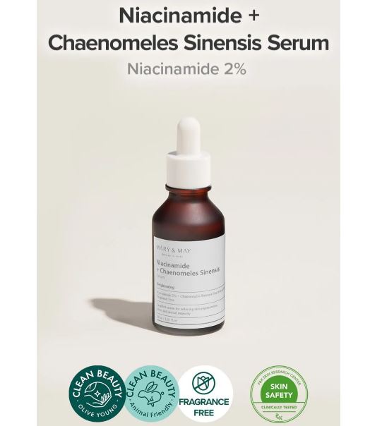 MARY & MAY | Tamaño viaje - Mary&May Niacinamide + Chaenomeles Serum Mini - 10ml