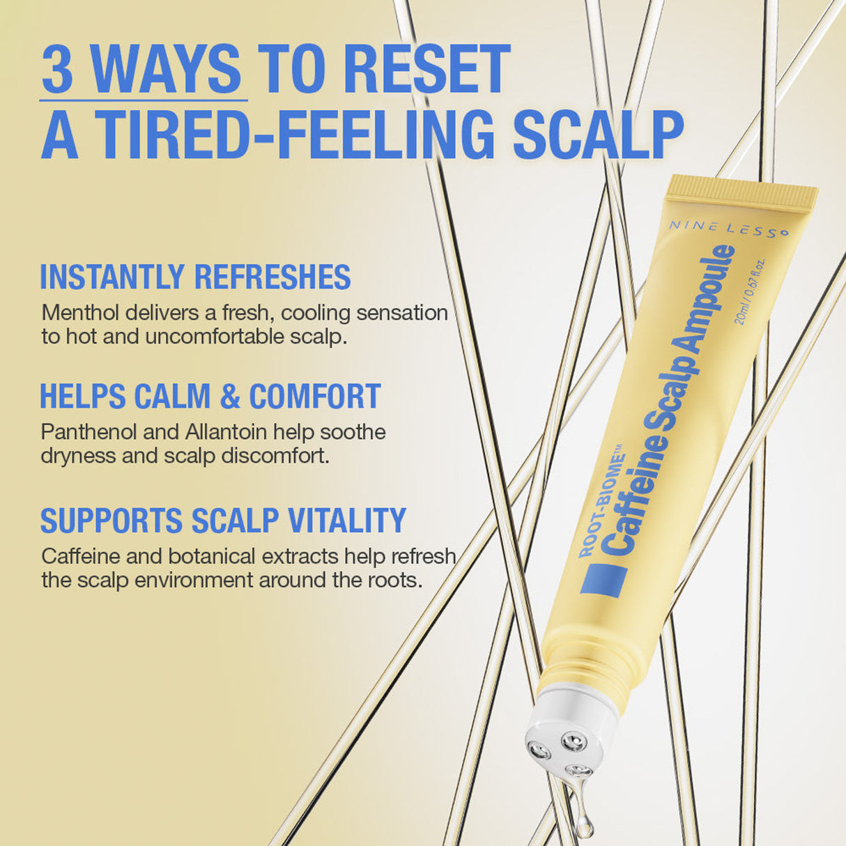 NINELESS | Root-Biome™ Caffeine Scalp Ampoule - 20ml
