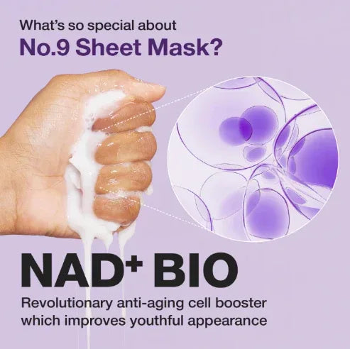 NUMBUZIN | No.9 NAD+ BIO Lifting-sil Full Face Mask (4 sheets + Lifting Band) - InternationalCosmetic