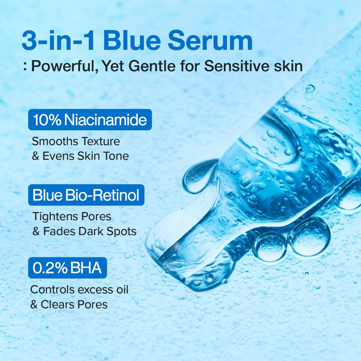 NUMBUZIN | No.3 Blue Bio-Retinol Pore Refining Serum - 30ml