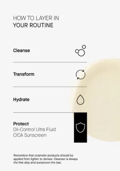 TRANSPARENT LAB | Oil Control Ultra Fluid Cica Sunscreen - 100ml - InternationalCosmetic