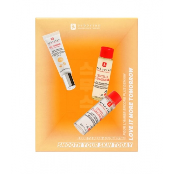 ERBORIAN | Kit BB Cream Nude 15ml + Centella Cleansing Oil 30ml+ Centella Cleasing Gel 30ml