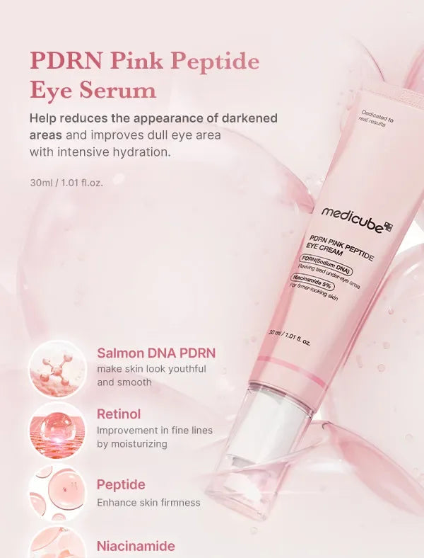 MEDICUBE | PDRN Pink Peptide Eye Cream - 30 ml - InternationalCosmetic