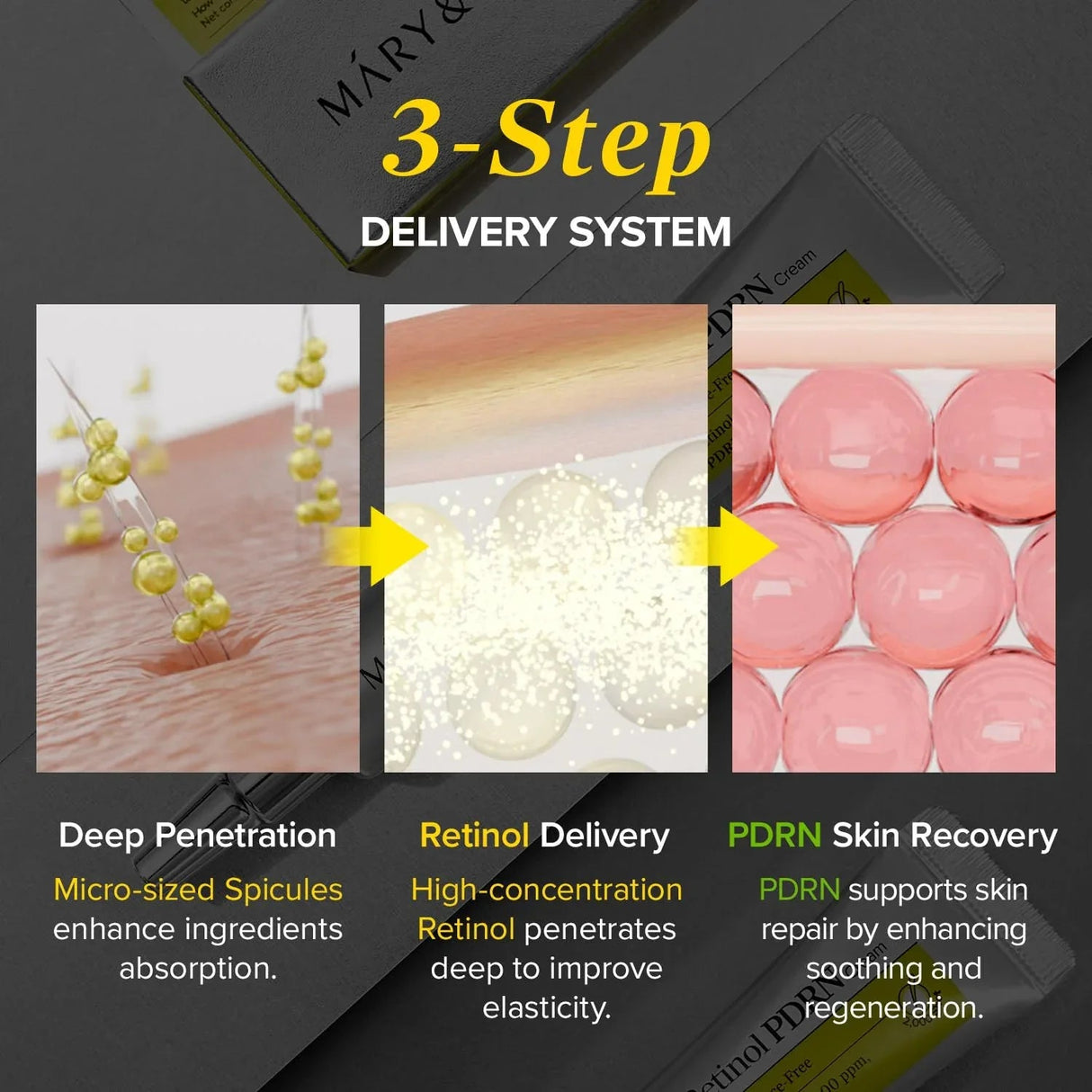 MARY&MAY | Spicule Retinol PDRN 2000 Shot Cream - 15gr - InternationalCosmetic