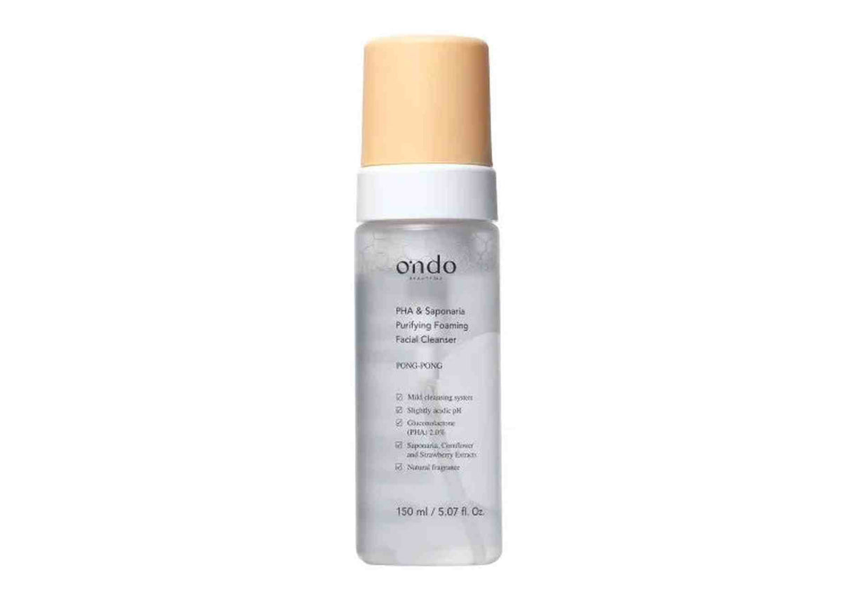 ONDO BEAUTY | PHA & Saponaria Purifying Foaming Cleanser - 150 ml - InternationalCosmetic