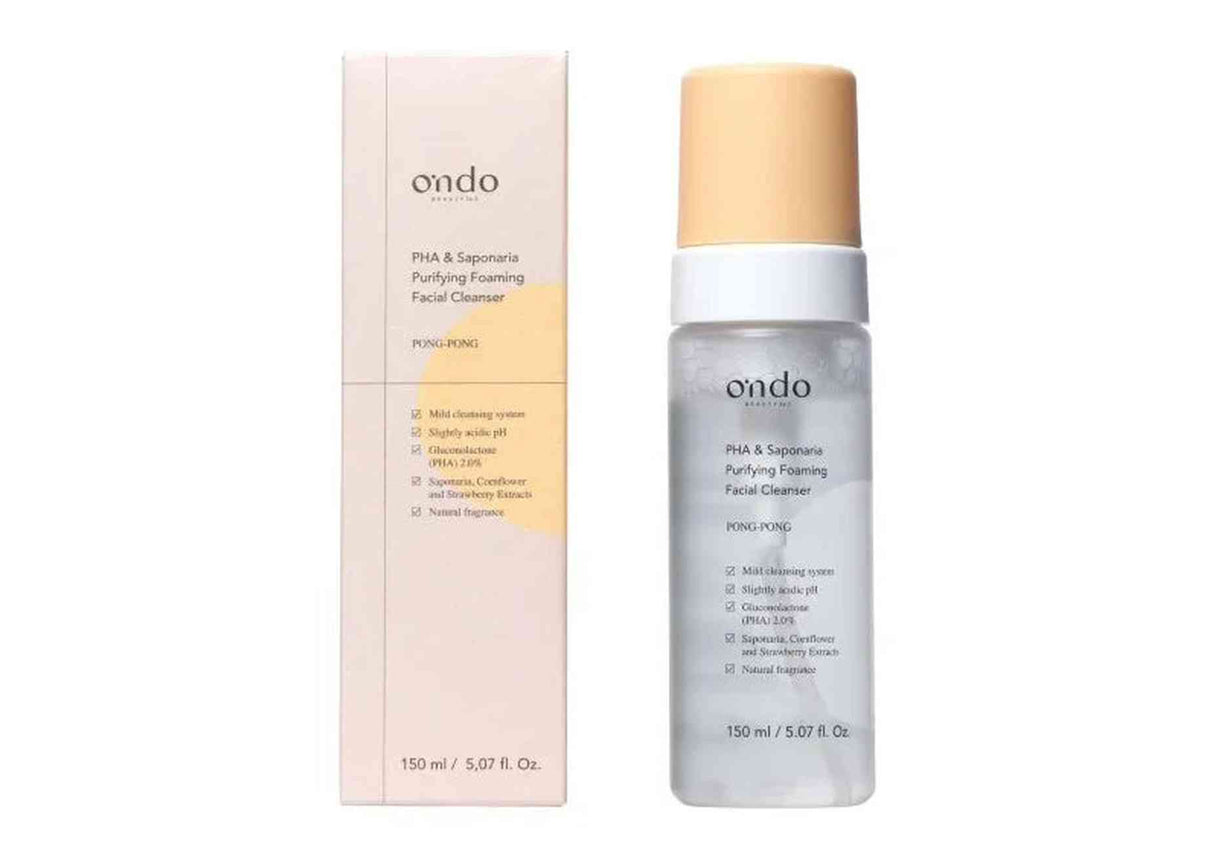 ONDO BEAUTY | PHA & Saponaria Purifying Foaming Cleanser - 150 ml - InternationalCosmetic