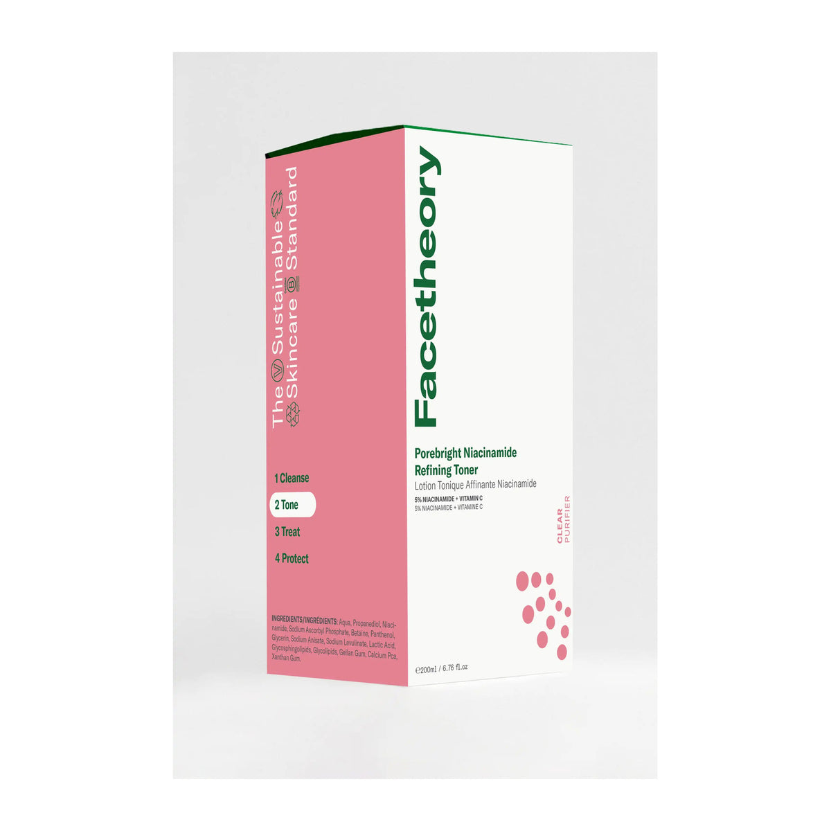 FACETHEORY | Tónico Alisador Porebright con Niacinamida - 200ml