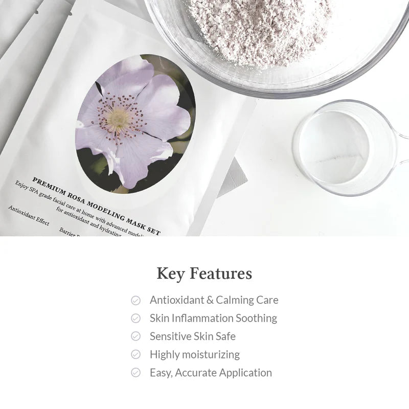 Set de Mascarillas Modeladoras Premium Rosa (25g*5 unidades)