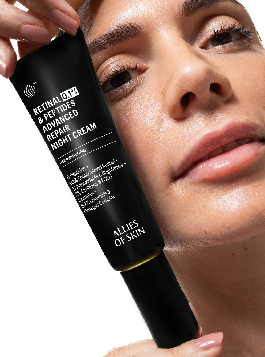 ALLIES OF SKIN | Retinal 0.1% & Peptides Advanced Repair Night Cream - 50ml