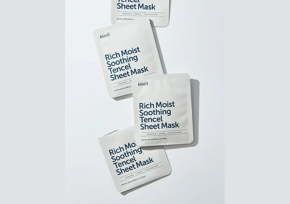 KLAIRS | Rich Moist Soothing Tencel Sheet Mask - 25ml - InternationalCosmetic