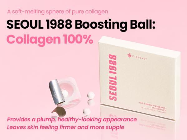 K-SECRET | Seoul 1988 Boosting Ball: Collagen 100% - 35mg - InternationalCosmetic