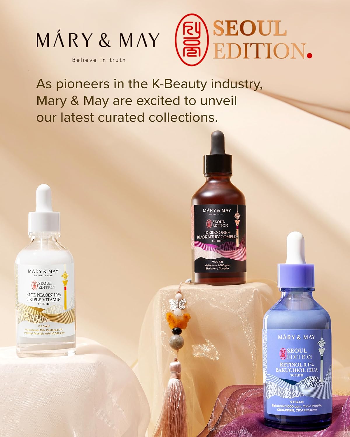 MARY & MAY | Rice Niacin 10 % Triple Vitamin Serum - 80 ml