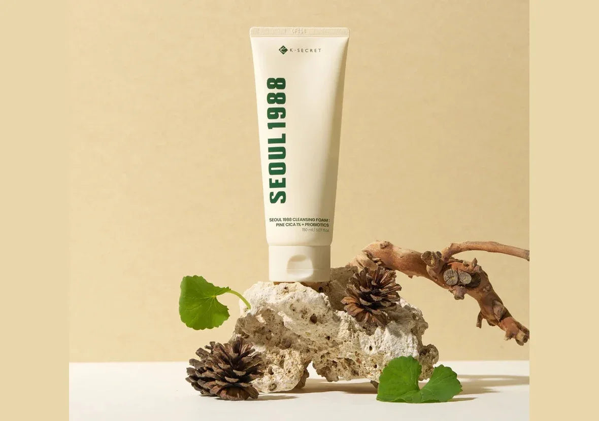 K-SECRET | Seoul 1988 Cleansing Foam Pine Cica 1% + Probiotics - 150ml - InternationalCosmetic