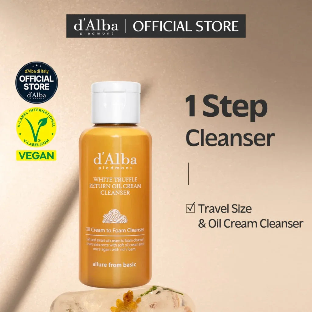 D'ALBA| White Truffle Return Oil Cream Cleanser Mini - 65ml - InternationalCosmetic