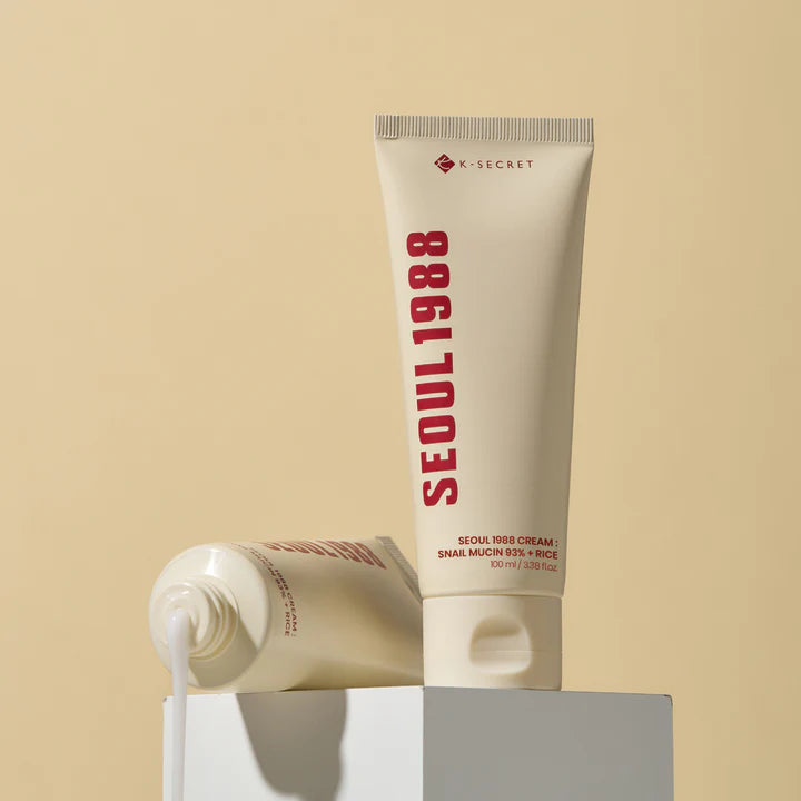K-SECRET | Seoul 1988 Cream: Snail Mucin 93% + Rice - 100ml