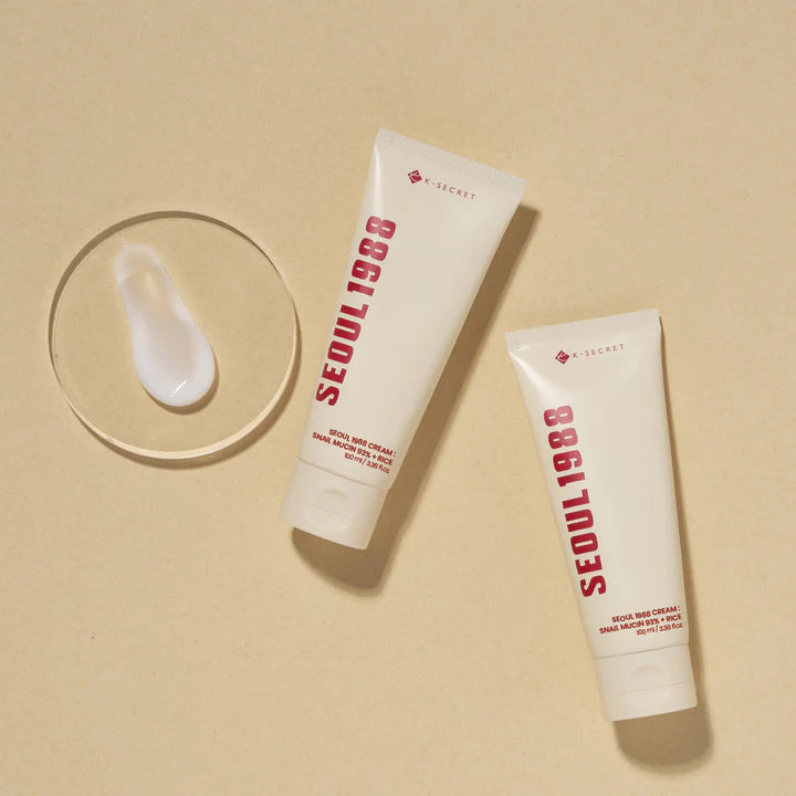 K-SECRET | Seoul 1988 Cream: Snail Mucin 93% + Rice - 100ml
