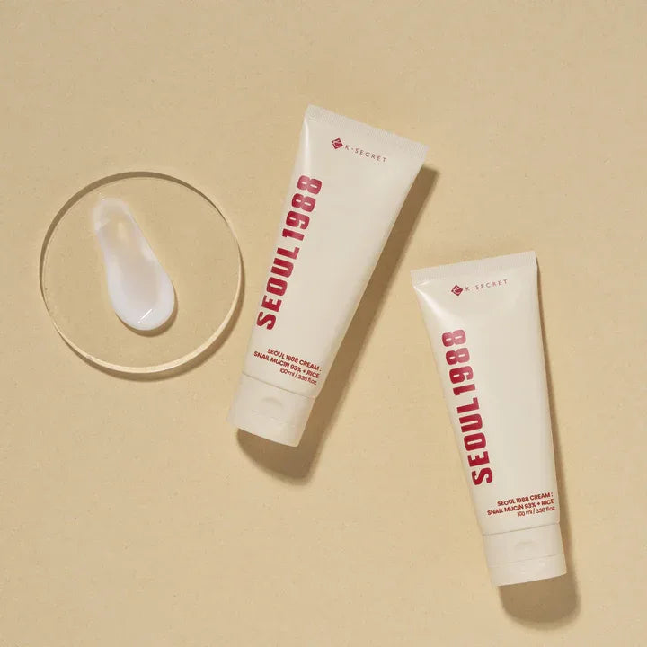 K-SECRET | Seoul 1988 Cream: Snail Mucin 93% + Rice - 100ml - InternationalCosmetic