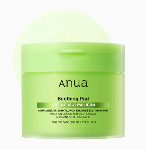 ANUA | Azelaic 10 Hyaluron Redness Soothing Pad - 90ml