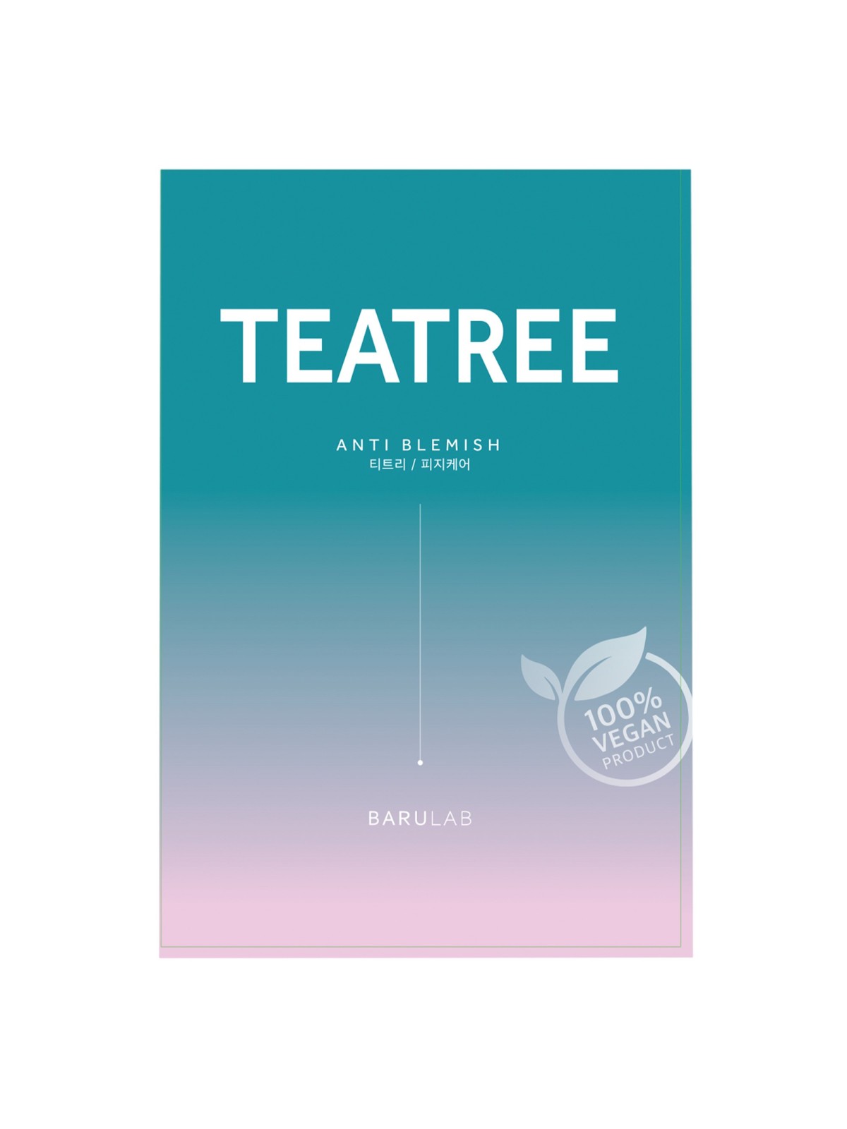 BARULAB | The Clean Vegan Mask – Tea Tree - 1ud