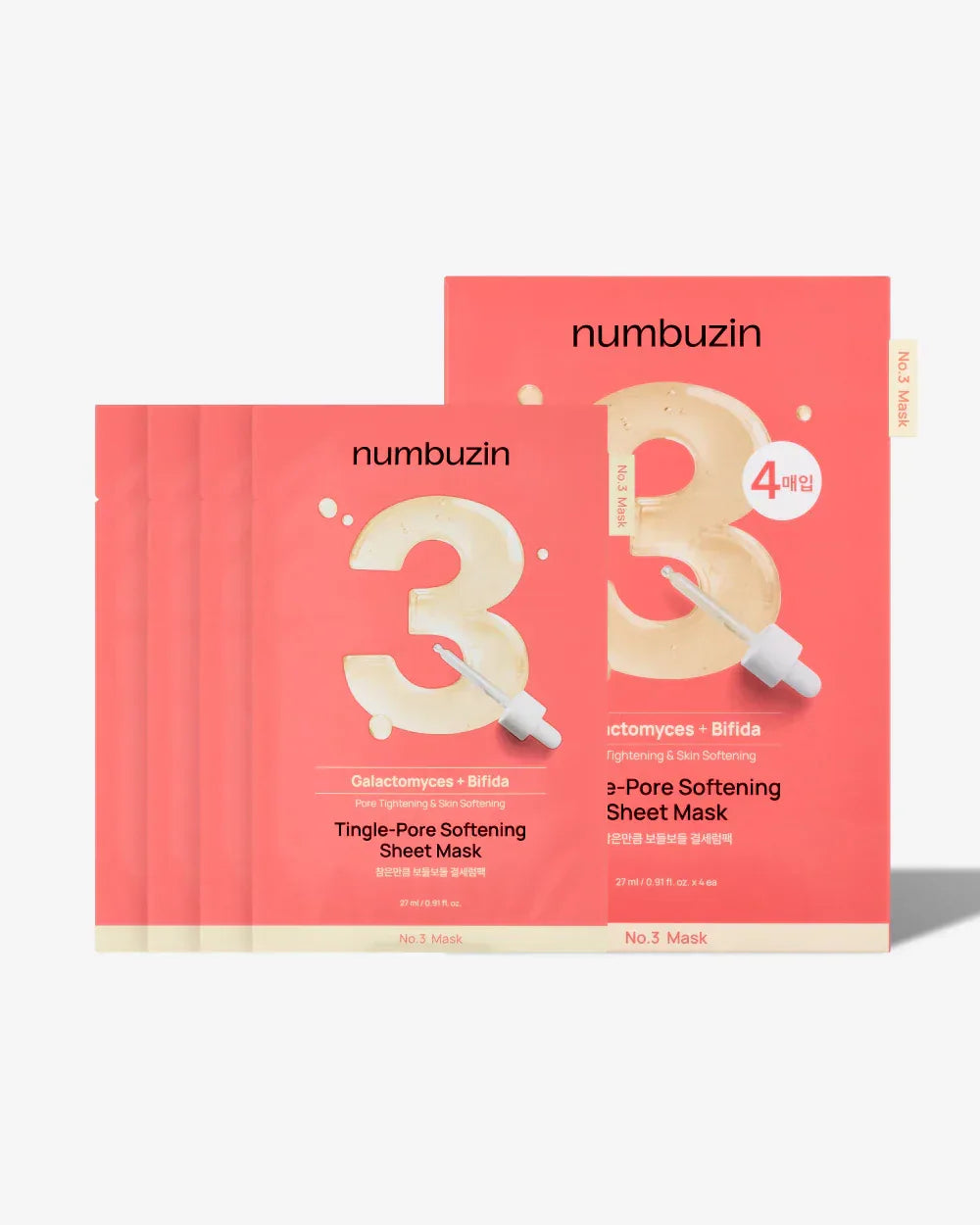 NUMBUZIN | No.3 Tingle-Pore Softening Sheet Mask - InternationalCosmetic