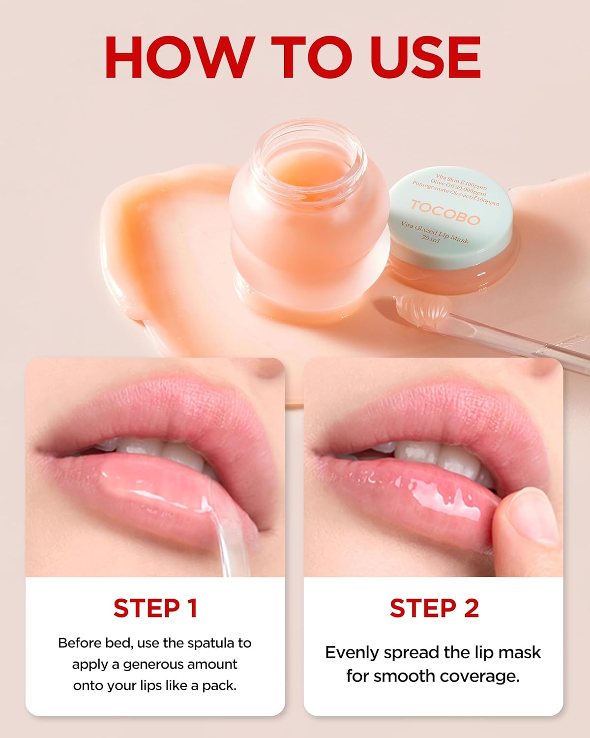 TOCOBO | Lip Mask Mix Daily Care - 4 Minitallas
