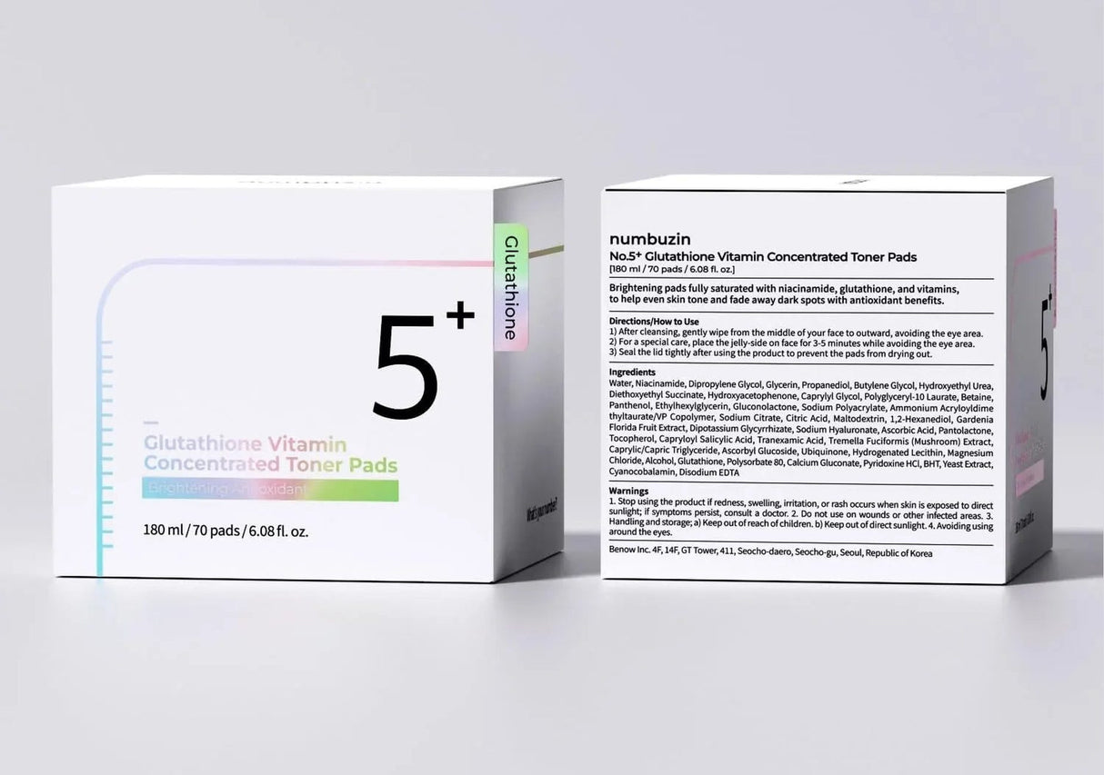 NUMBUZIN | No.5 Vitamin-Niacinamide Concentrated Toner Pads - InternationalCosmetic