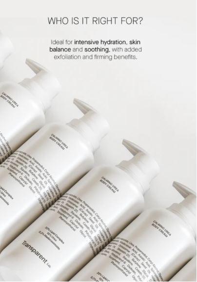 TRANSPARENT LAB | Calming Urea Body Cream - 400ml - InternationalCosmetic