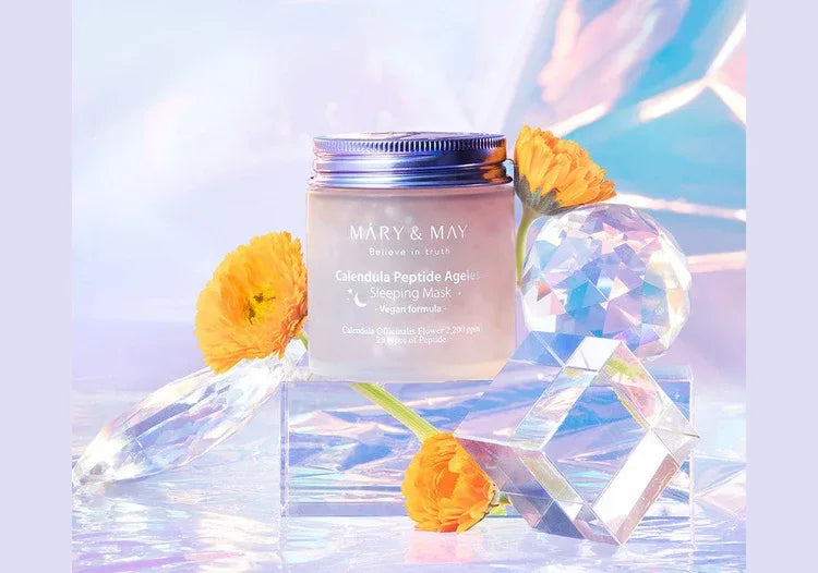 MARY & MAY | Vegan Calendula Peptide Ageless Sleeping Mask - 110 gr - InternationalCosmetic