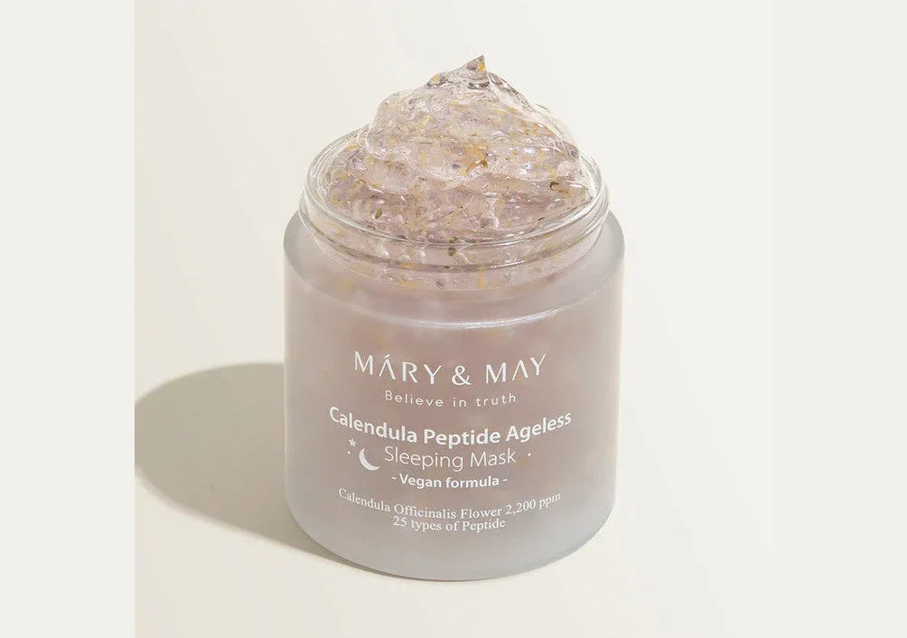 MARY & MAY | Vegan Calendula Peptide Ageless Sleeping Mask - 110 gr - InternationalCosmetic